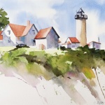 Lighthouse Point, 11 x 14 inches